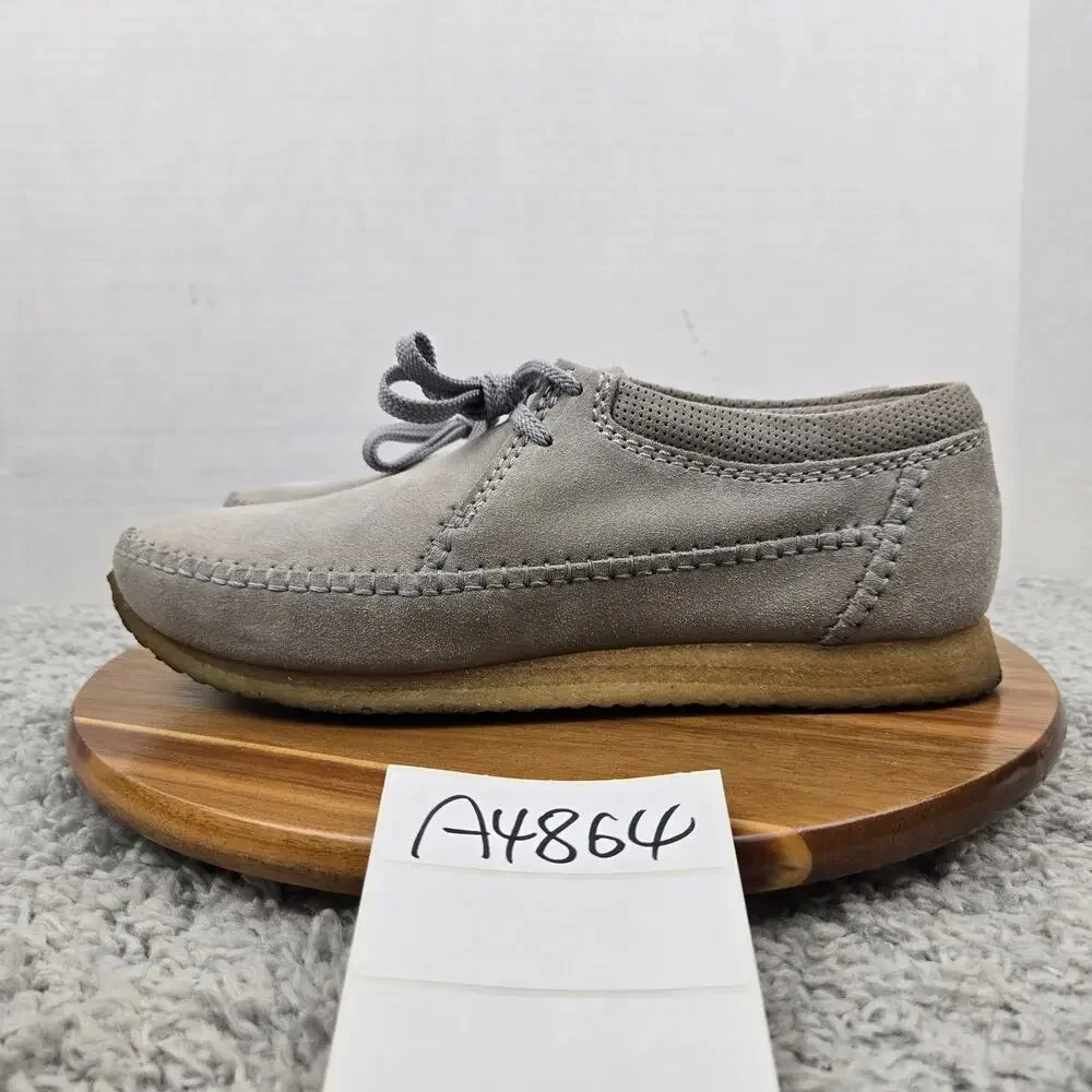 Clarks Original Mens 9.5M Weaver Gray Suede Daily Casual Lifestyle Chukka Boots